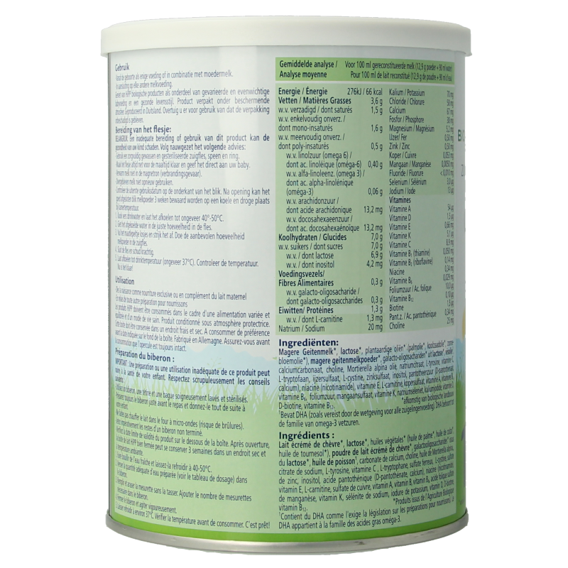 Hipp 1 Biologische zuigelingenmelk op basis van geitenm 400 Gram