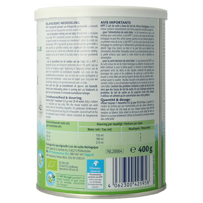 Hipp 2 Biologische opvolgmelk op basis van geitenmelk 400.00 Gram
