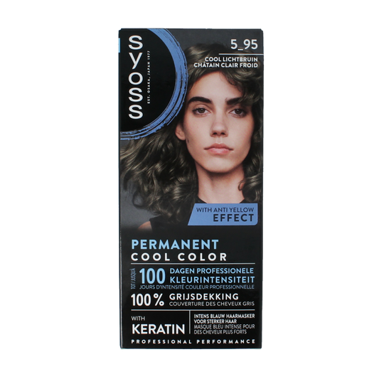 Syoss Permanent cool color 5-95 lichtbruin 1 Set