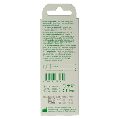Curaplast Sensitive vingerpleister 2x12cm 10.00 Stuks