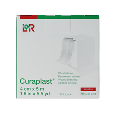 Curaplast Sensitive wondpleister 5m x 4cm  1.00 Rol