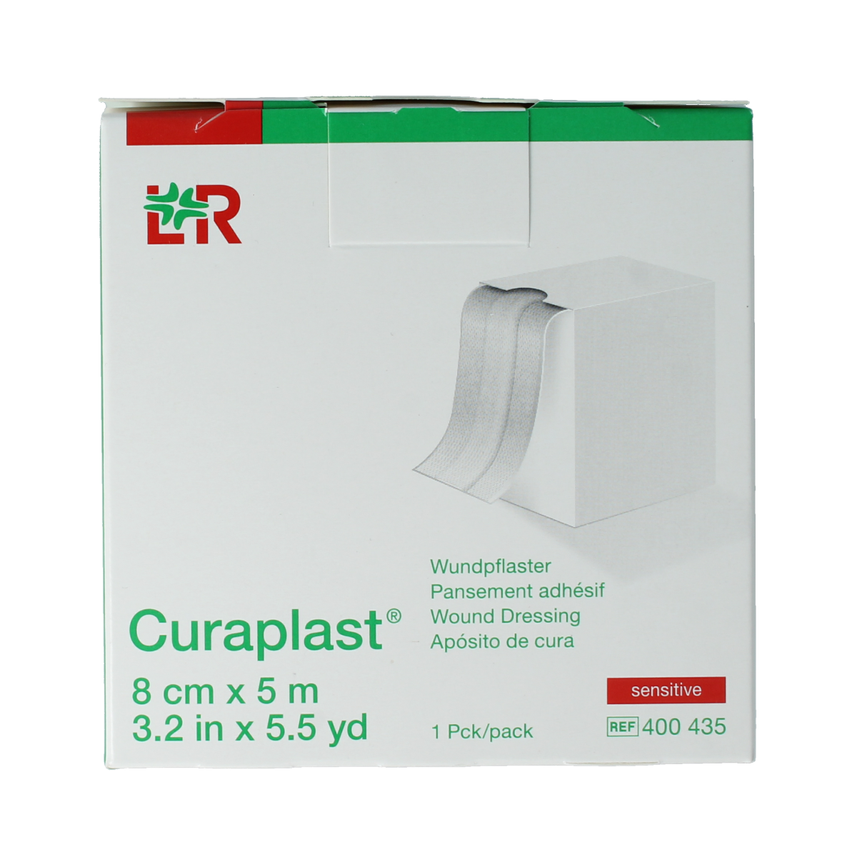 Curaplast Sensitive wondpleister 5m x 8cm 1.00 Rol
