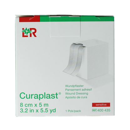 Curaplast Sensitive wondpleister 5m x 8cm 1.00 Rol