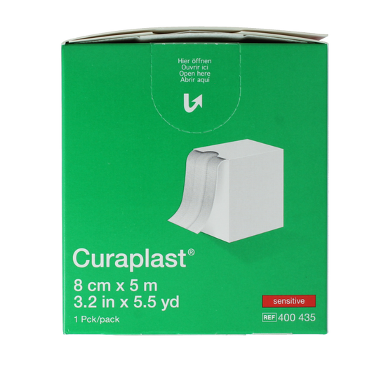 Curaplast Sensitive wondpleister 5m x 8cm 1 Rol