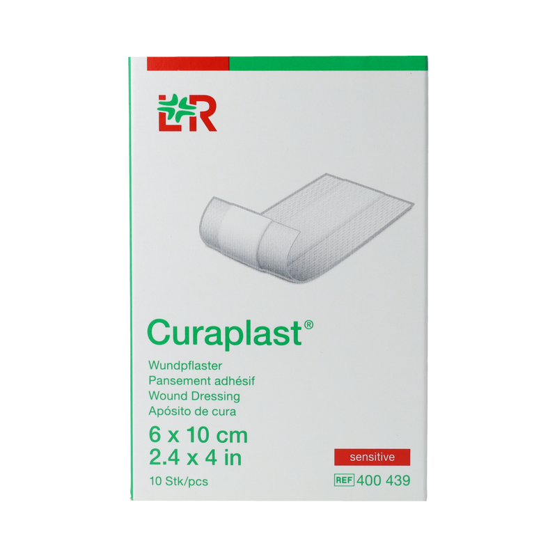 Curasept Sensitive wondsnelverband 10cm x 6cm 10.00 Stuks