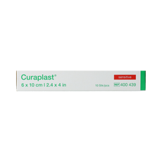 Curasept Sensitive wondsnelverband 10cm x 6cm 10.00 Stuks