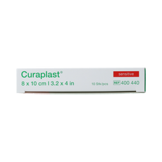 Curaplast Sensitive wondpleister 8cm x 10cm 10.00 Stuks