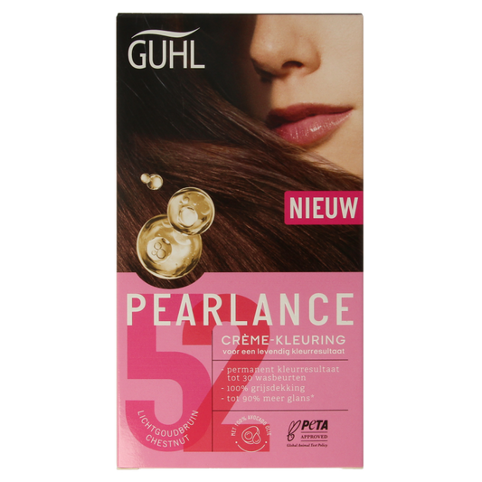 Guhl Pearlance intensieve cremekleur 52 licht goudbruin 1 Set