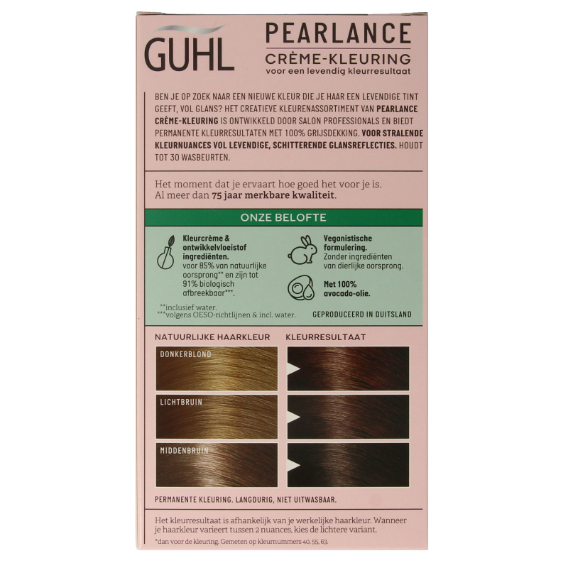 Guhl Pearlance intensieve cremekleur 52 licht goudbruin 1 Set