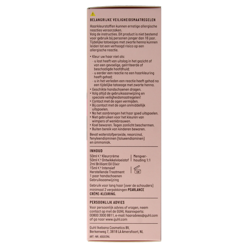 Guhl Pearlance intensieve cremekleur 52 licht goudbruin 1 Set