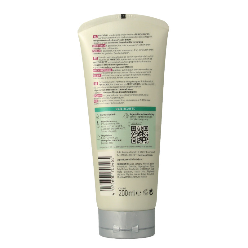 Guhl Panthenol + repair 2-1 treatment & conditioner 200 Milliliter