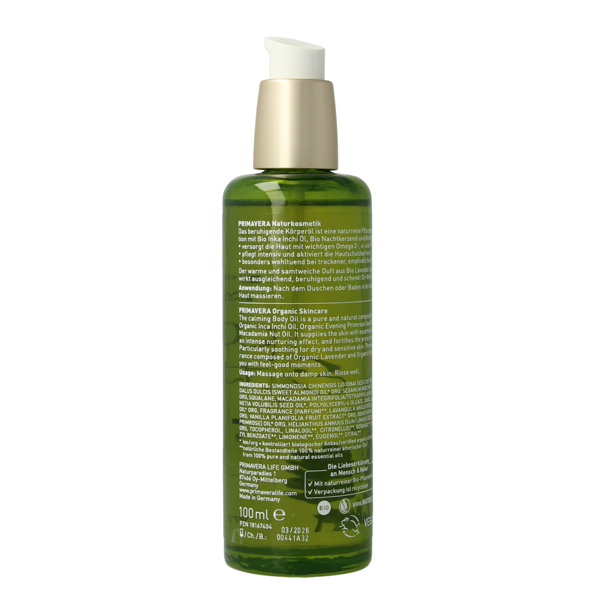 Primavera Relax body oil 100.00 Milliliter