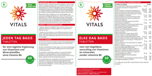 Vitals Elke Dag Basis 60 tabletten 60.00 Tabletten