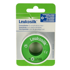 Leukosilk Hechtpleister eurolock 5m x 2.50cm 1.00 Stuks
