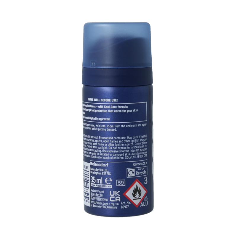 Nivea Men deodorant cool kick mini 35 Milliliter