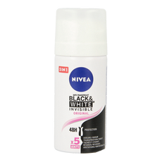 Nivea Deodorant spray black & white invisible  mini 35.00 Milliliter
