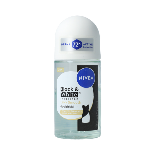 Nivea Deodorant black & white smooth roller 50.00 Milliliter