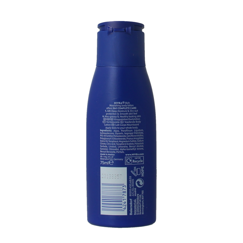 Nivea Bodymilk verzorgend 75 Milliliter