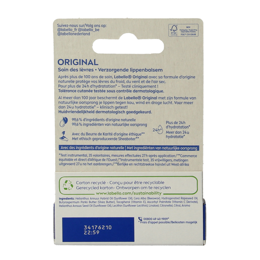 Labello Original blister 4.8 Gram