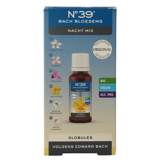 Bach Bloesem Globule parels nr. 39 nacht bio  20 Gram