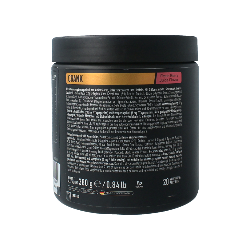 ESN Crank fresh berry juice 380 Gram