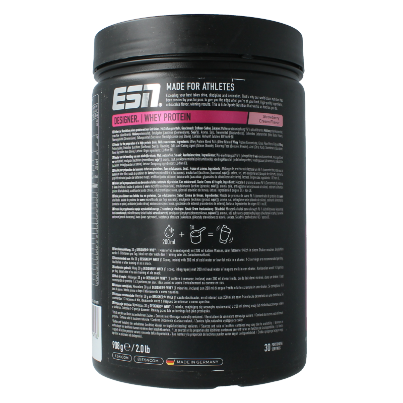 ESN Designer whey strawberry cream 908 Gram