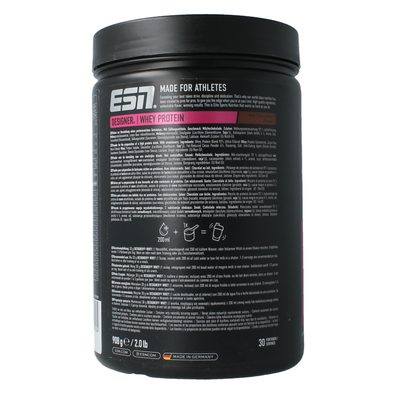 ESN Designer whey milk chocolate 908 Gram