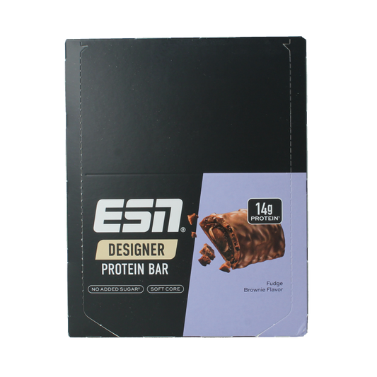 ESN Fudge brownie bar 45g 12 Stuks