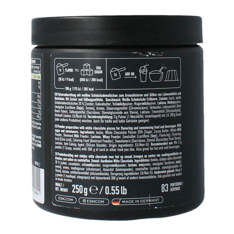 ESN Flavn tasty strawberry white chocolate 250 Gram