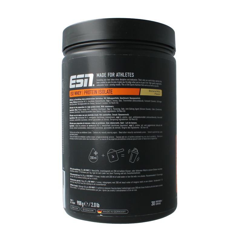 ESN Iso whey protein banana milk 908 Gram