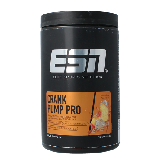 ESN Crank pump pro peach iced tea 450 Gram
