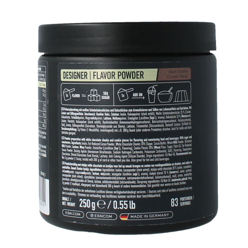 ESN Flavn tasty dark cookie crumble 250 Gram