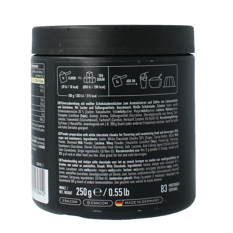 ESN Flavn tasty white chocolate 250 Gram