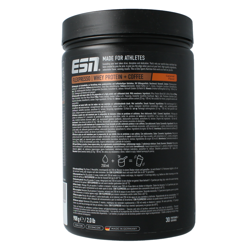 ESN Flexpresso protein coffee - caramel flavour 908 Gram