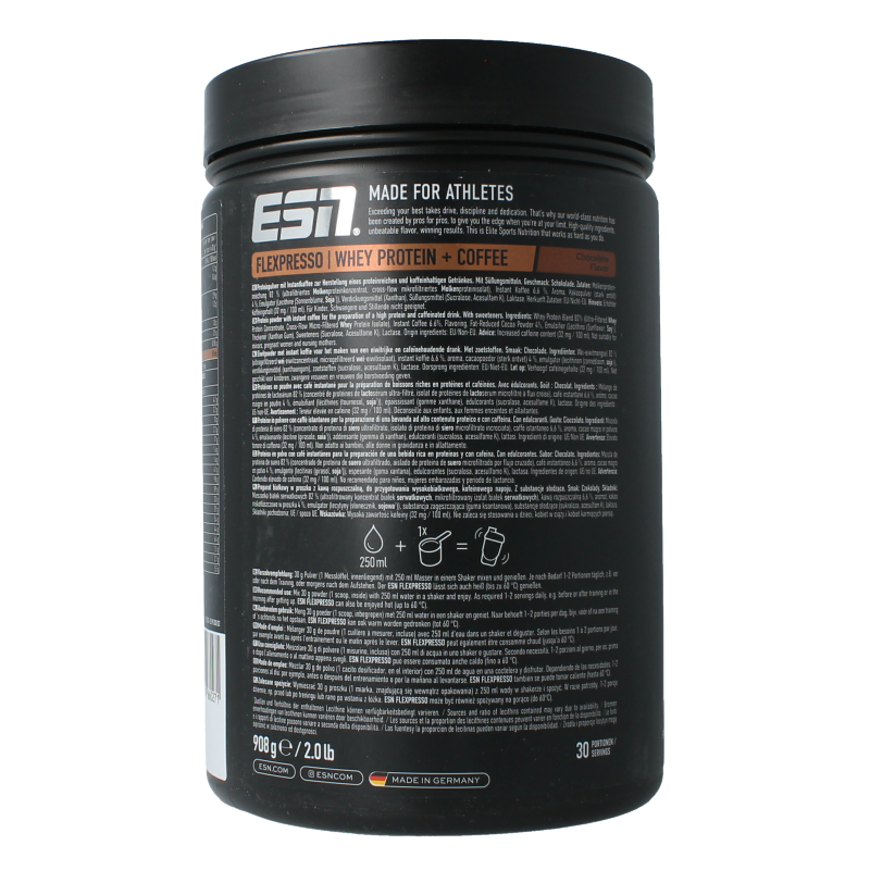 ESN Flexpresso protein coffee - chocolate flavour 908 Gram