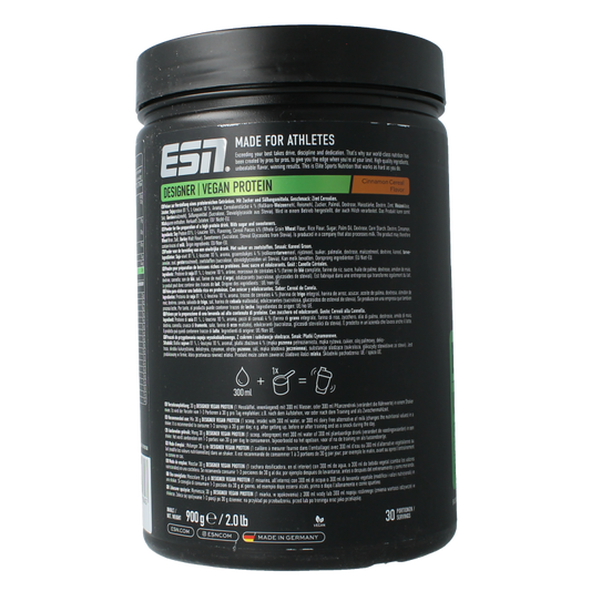 ESN Vegan designer protein cinnamon cereal 900 Gram