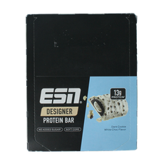 ESN Dark cookie white chocolate bar 45g 12 Stuks