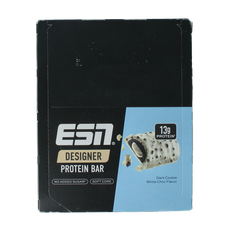 ESN Dark cookie white chocolate bar 45g 12.00 Stuks