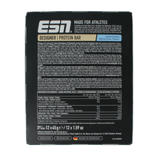ESN Dark cookie white chocolate bar 45g 12 Stuks