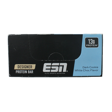 ESN Dark cookie white chocolate bar 45g 12 Stuks