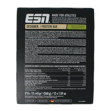 ESN White chocolate pistache bar 45g 12 Stuks