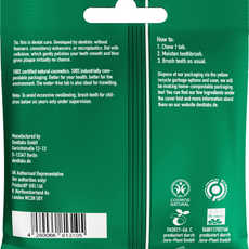 Denttabs Tandpasta tabletten munt zonder fluor vegan 125.00 Stuks