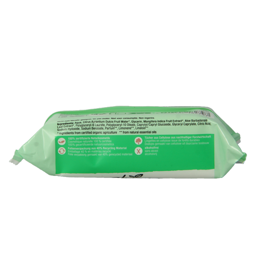 Alviana Reinigingsdoekjes vochtig aloe vera  25 Stuks