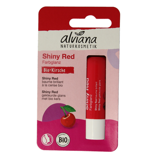 Alviana Lipverzorging shiny red 4.5 Gram