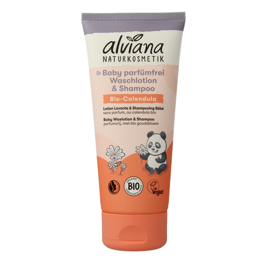 Alviana Baby waslotion en shampoo 200.00 Milliliter