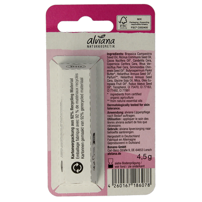 Alviana Lipverzorging sweet pink 4.50 Gram