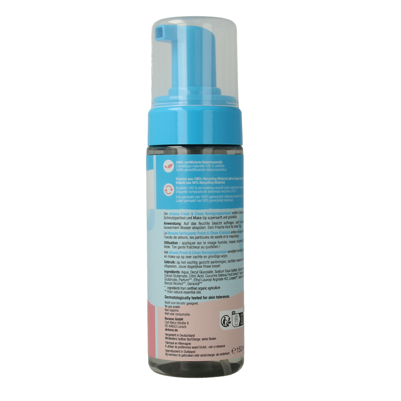 Alviana Reinigingsschuim fresh en clean 150 Milliliter
