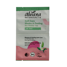 Alviana Soft care mask & peeling met biologisch witte thee 2.00 Stuks