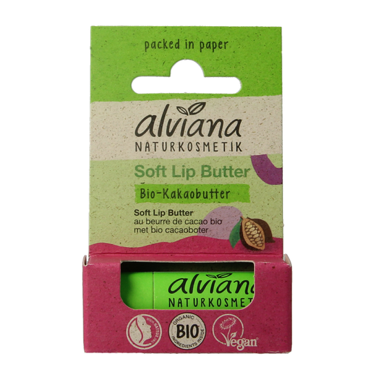 Alviana Lip butter soft met cacaoboter 5 Gram