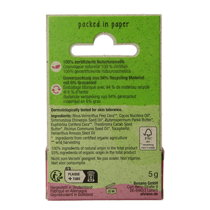 Alviana Lip butter soft met cacaoboter 5.00 Gram